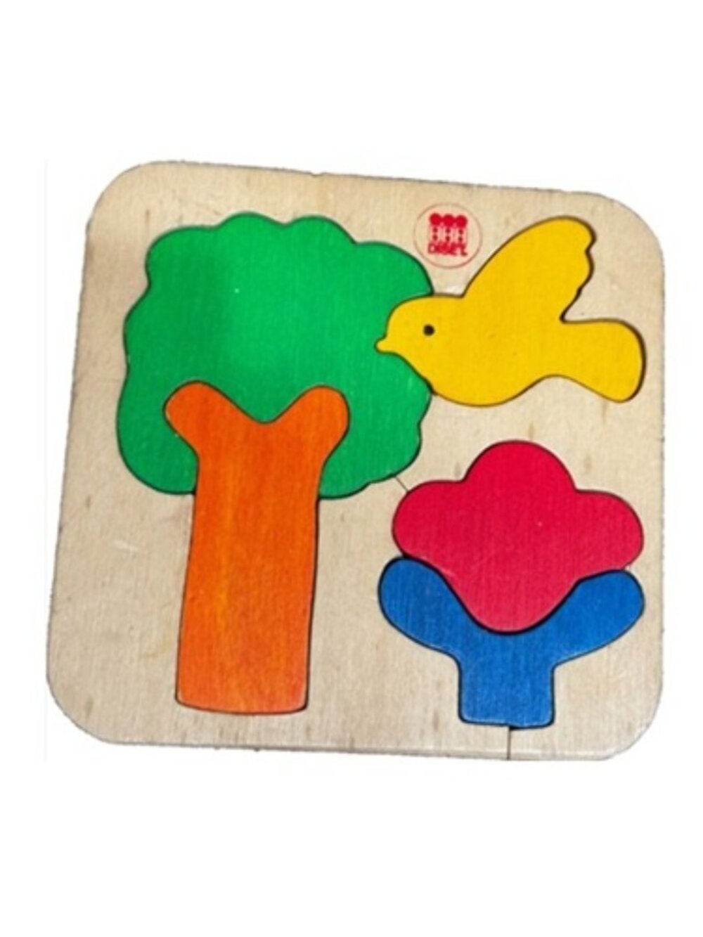 Diset Puzzle, Colorful Wooden Sylvan Scene Puzzle, Vintage Circa 1980s